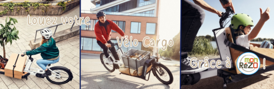 monRéZO diversifie son service de location de vélo électrique avec...des vélos cargos !